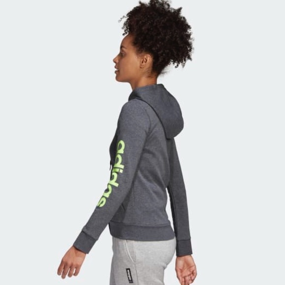 New Women's Adidas Essentials Full Zip Hoodie Size XS - Picture 6 of 16